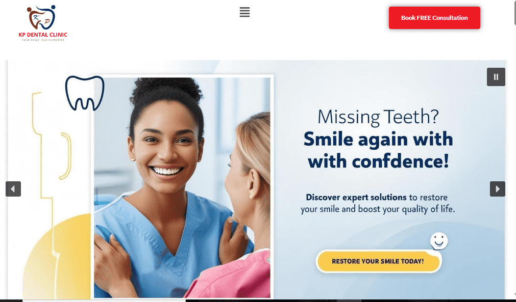 KP Dental Clinic Website